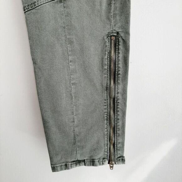 J BRAND Houlihan Vintage Olive Cargo Ankle Zip Low Rise Jeans Sz 31 - Picture 8 of 15